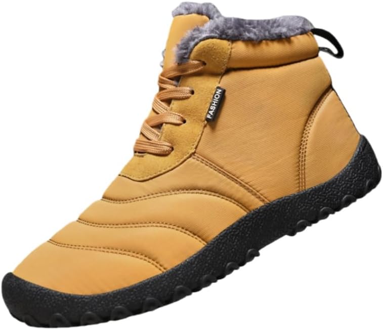 

Мужские зимние сапоги FmShi большого размера- с мягкой подкладкой, противоскользящие, для зимних походов и альпинизма, желтый