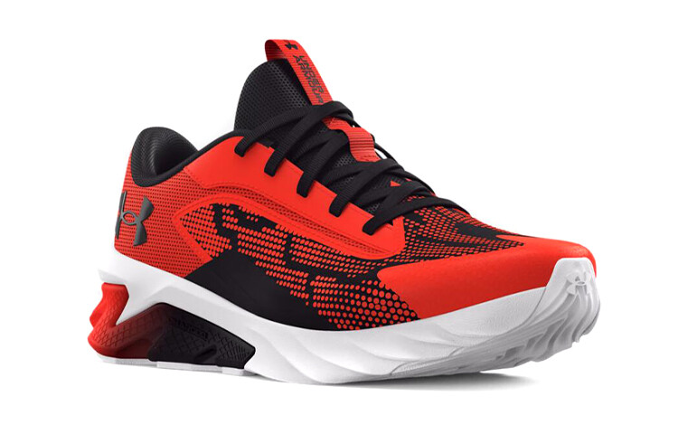 Детские кроссовки GS Low-top красные/черные Under Armour — фото 3
