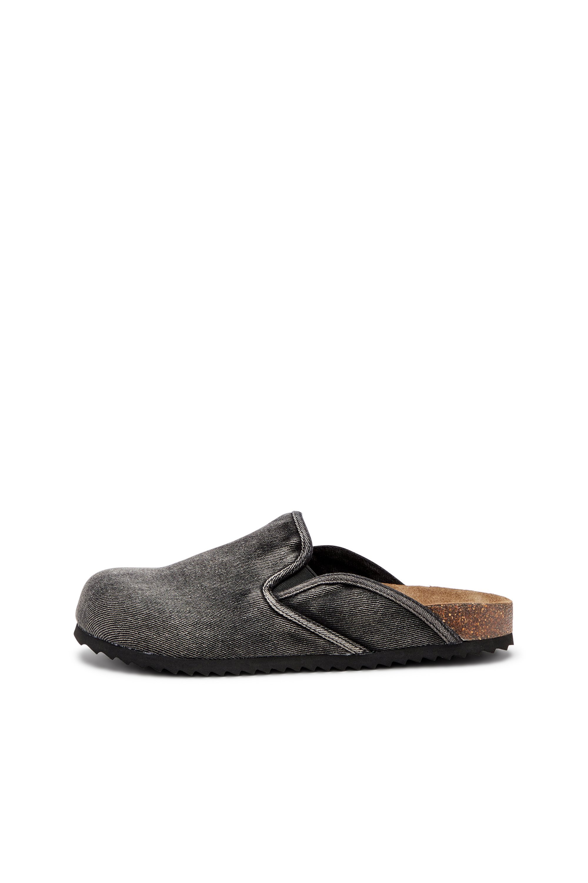 Мужские джинсовые мюли без шнурков D-WOODSTOCK SLIP-ON Diesel, black — фото 4