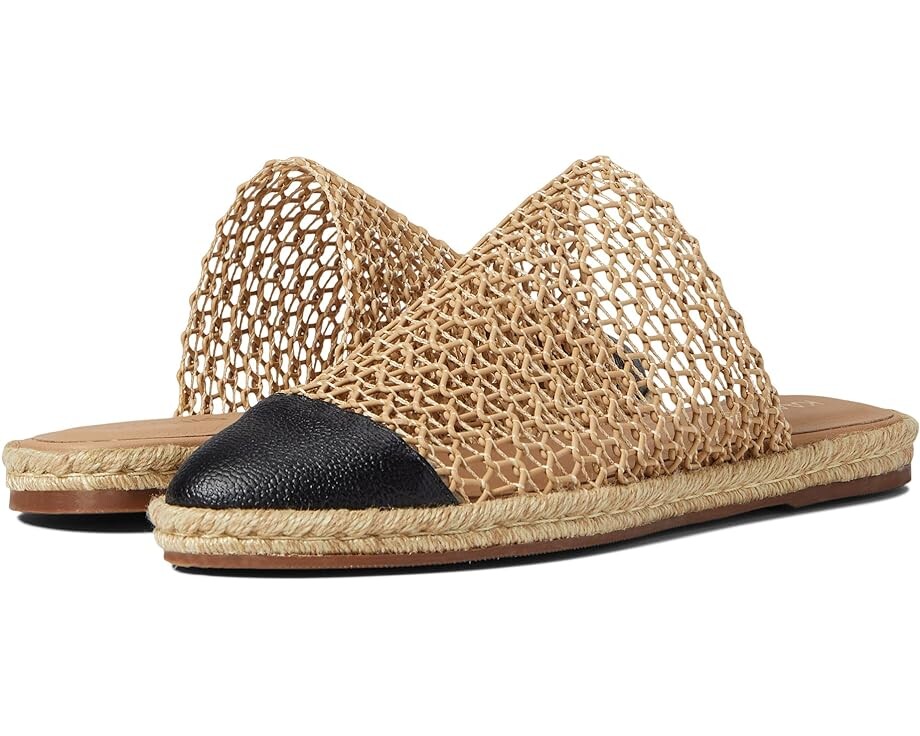 

Лоферы KAANAS Palau Spiderweb Mule with Leather Toe-Cap, черный