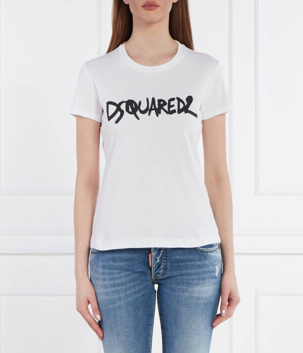 

Футболка женская Dsquared2 с надписью, белый