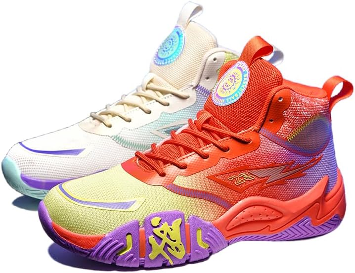 

Кроссовки CUZUDIN High Top для женщин и мужчин, баскетбольные, модной разноцветной расцветки, для бега, дышащие, с нескользящей подошвой, для улицы, легкие спортивные повседневные обувь