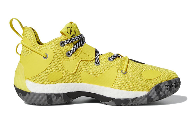 Баскетбольные кроссовки Harden Vol.6 Kids GS Low-top Yellow Adidas — фото 2