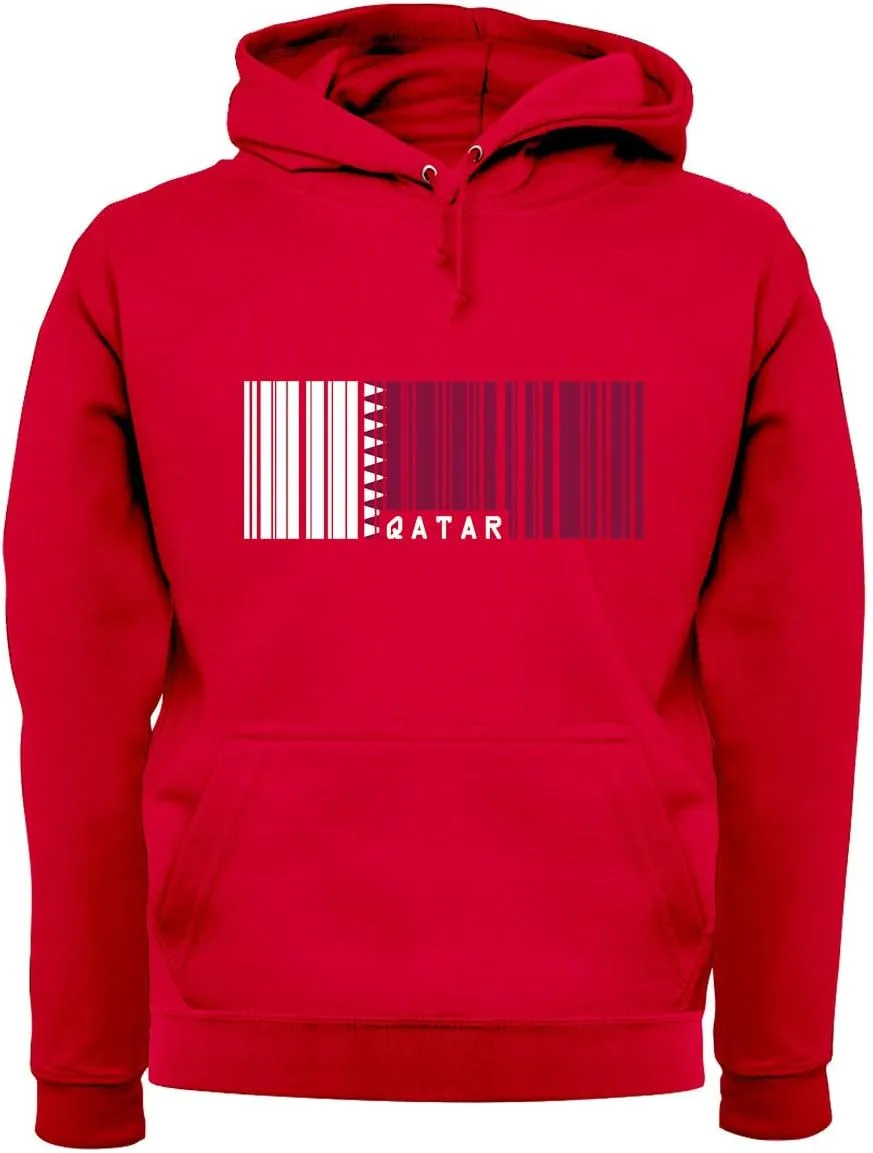 

Футболка с катарским флагом в стиле штрих-кода — Unisex Premium Hoodie Dressdown