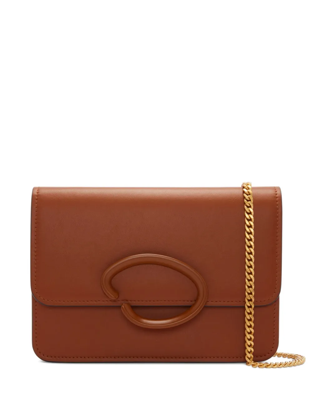 

Кожаная сумка через плечо Oscar de la Renta, коричневый