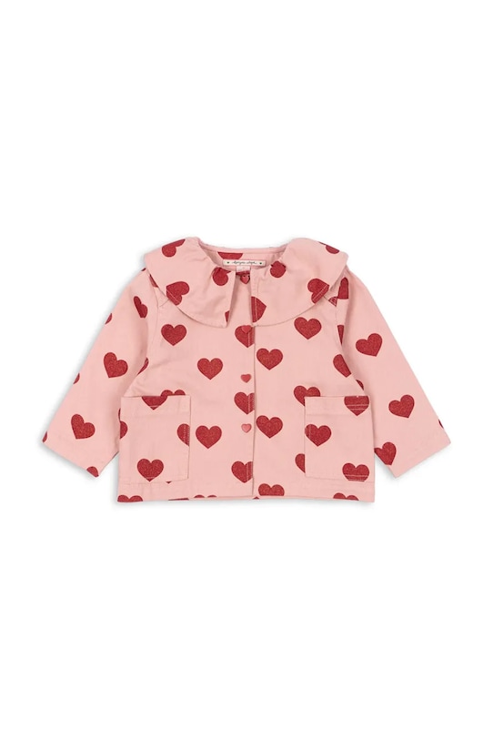Детская джинсовая куртка MAGOT COLLAR JACKET GOTS Konges Sløjd, розовый — фото 2