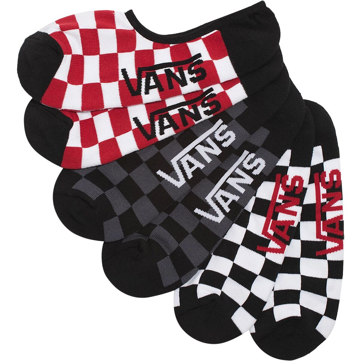 

Классические носки для показа — 3 шт. Vans, цвет white/black