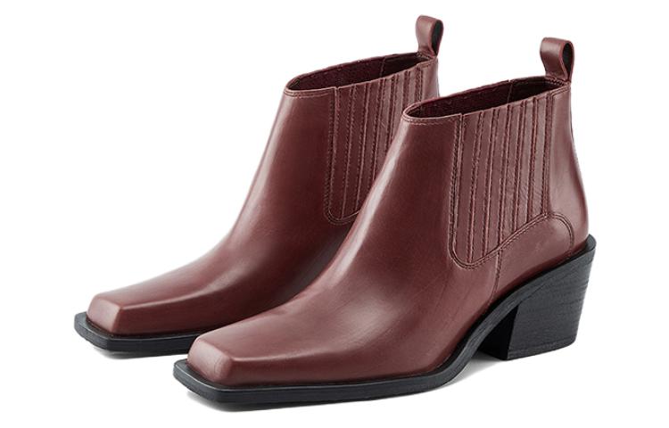 NINE WEST Женские короткие челси высотой 6,3 см в темно-коричневом цвете, цвет Dark Brown — фото 4
