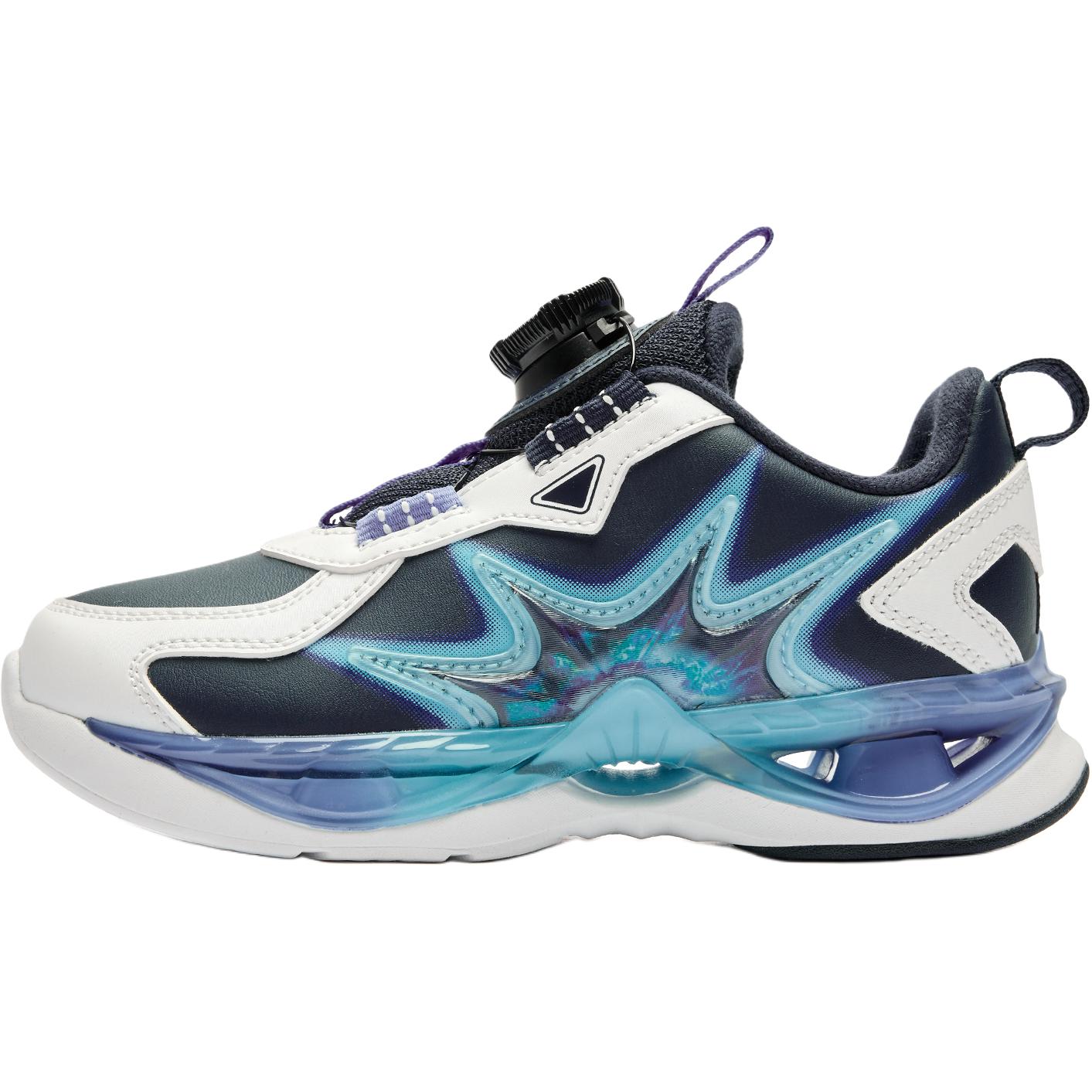 

QIAODAN Детские противоскользящие износостойкие низкие кроссовки для бега Blue White для детей 3-7 лет