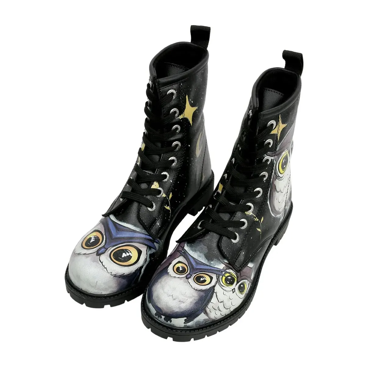 Ботинки на шнуровке DOGO "Женские черные длинные сапоги Go Back To Be Yourself 36 Women's Boots", веганский, коричневый — фото 2