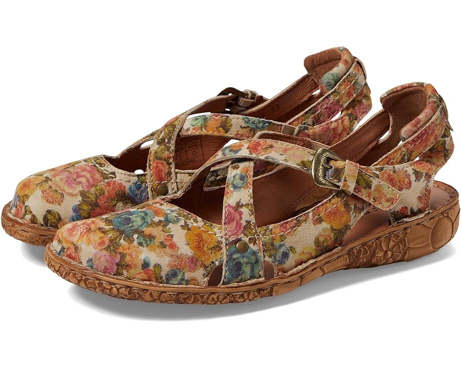 

Туфли на плоской подошве Josef Seibel Rosalie 13, цвет Beige/Multi Blossom