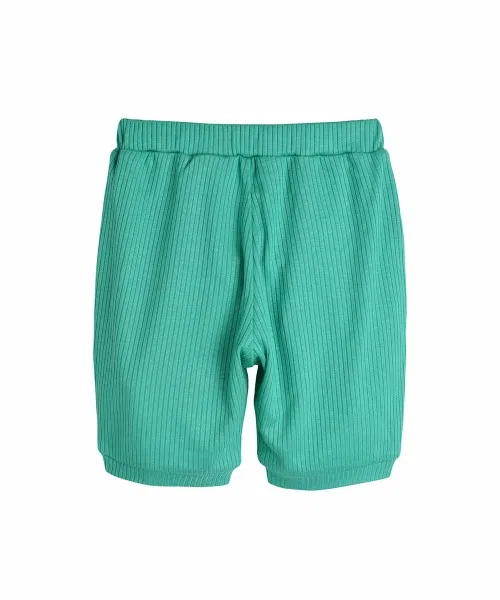Детские укороченные брюки moimoln SOFT& молочно-розовые — фото 2