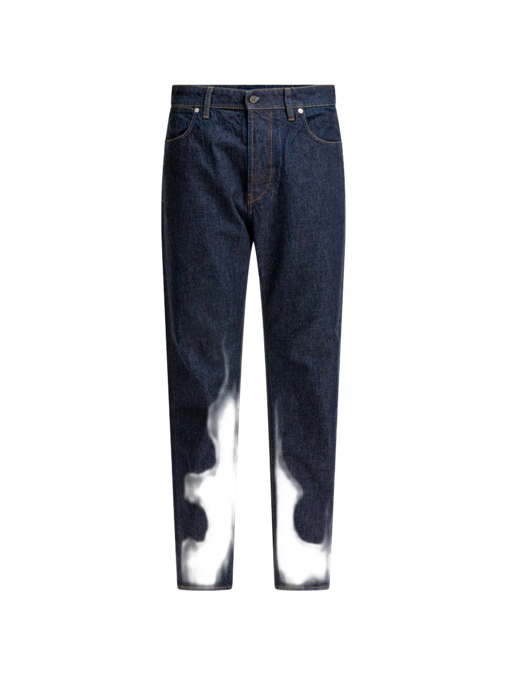 

Прямые джинсы с промывкой Stone Island, синий