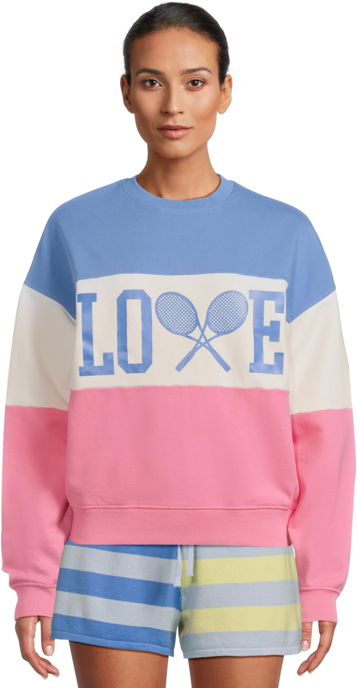 

Толстовка Beach Riot Devyn Oversized Sweatshirt, цвет Cosmos Color-Block