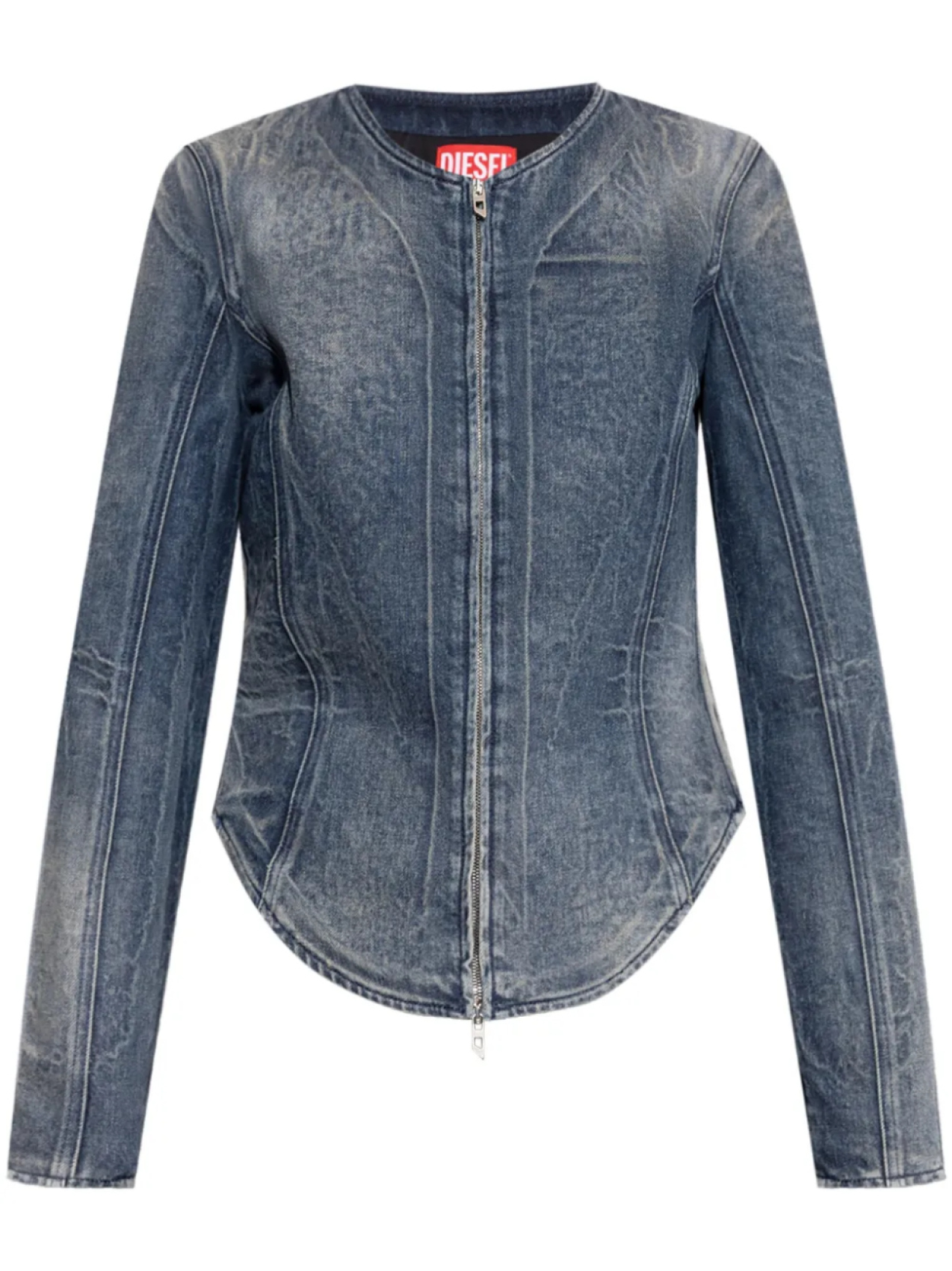 

Куртка джинсовая на молнии Diesel, синий