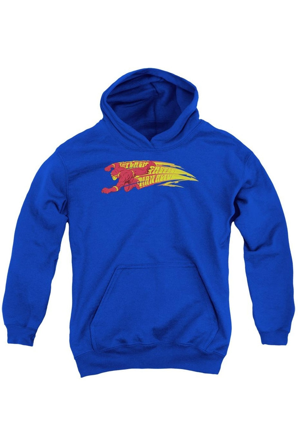 

Толстовка с капюшоном DC Comics Flash Fastest Man Alive для молодежи Gildan, синий
