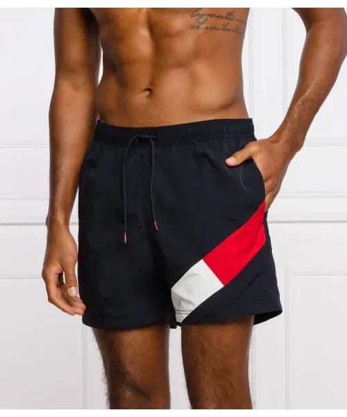 

Пляжные шорты Regular fit Tommy Hilfiger Swimwear, синий