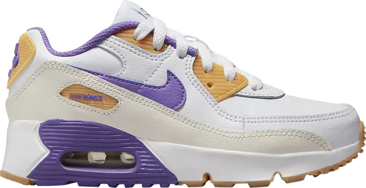 

Кроссовки Air Max 90 Leather PS 'White Action Grape', белый