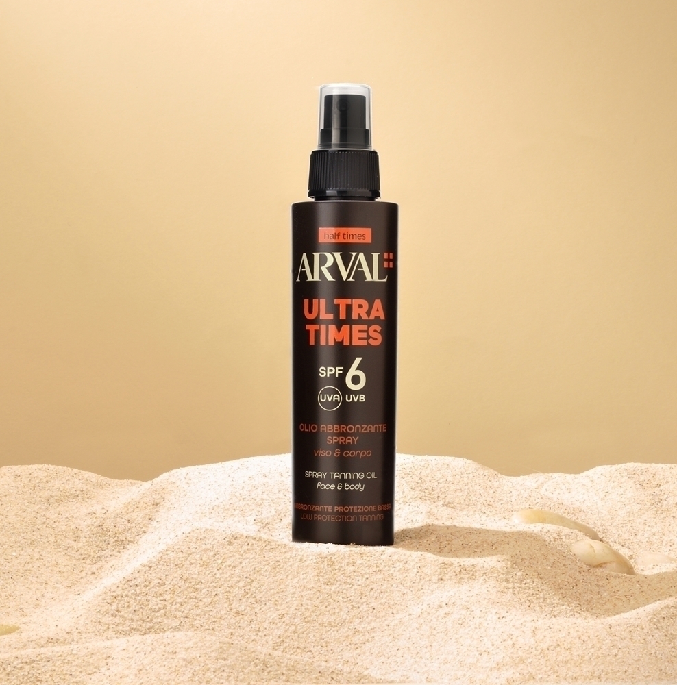 Крем для лица SPF6 ARVAL Солнцезащитное масло Half times ultra times для лица и тела — фото 2