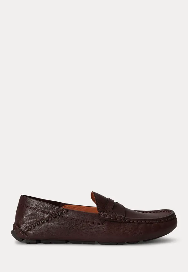 Кожаные слипоны для водителя anders Polo Ralph Lauren, Dark Brown