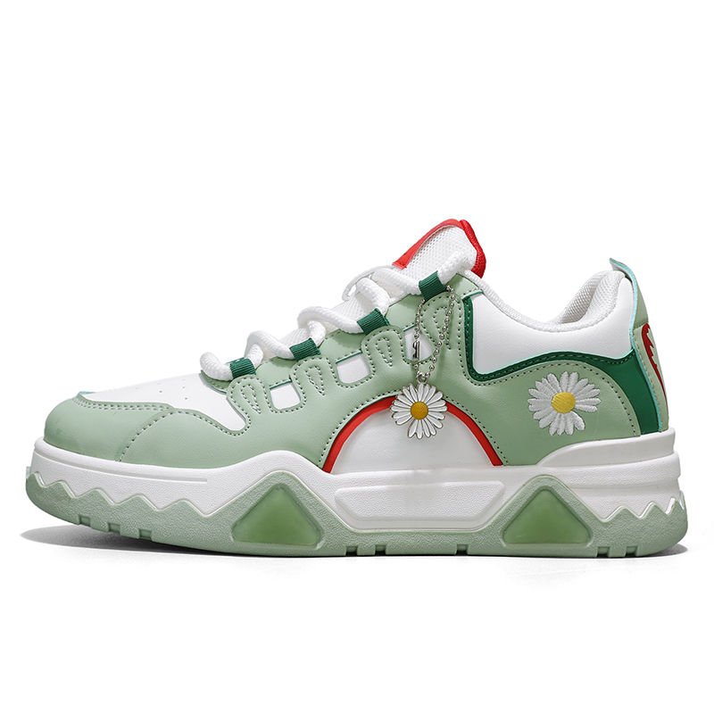 

Нескользящие износостойкие низкие мужские кроссовки JANECO, White Green