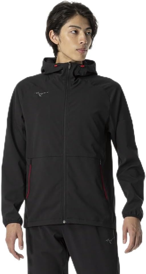 

Мужская тренировочная толстовка MIZUNO из эластичной ткани, влагоотводящая, быстросохнущая, защита от УФ-излучения UPF 50+, 32MCB010, черный
