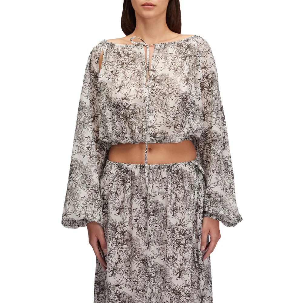 

Блузка Sundek Fleur de joie long sleeve, серый