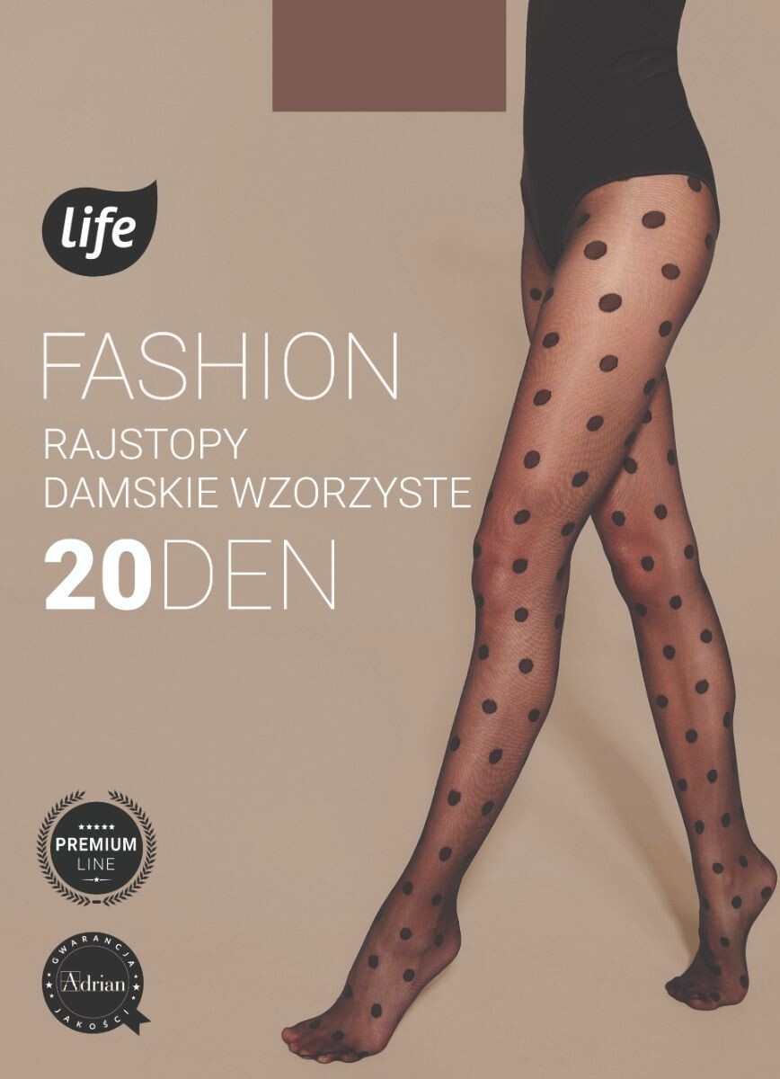 

Колготки Life Fashion Nero Duże Kropki 20 DEN, 3