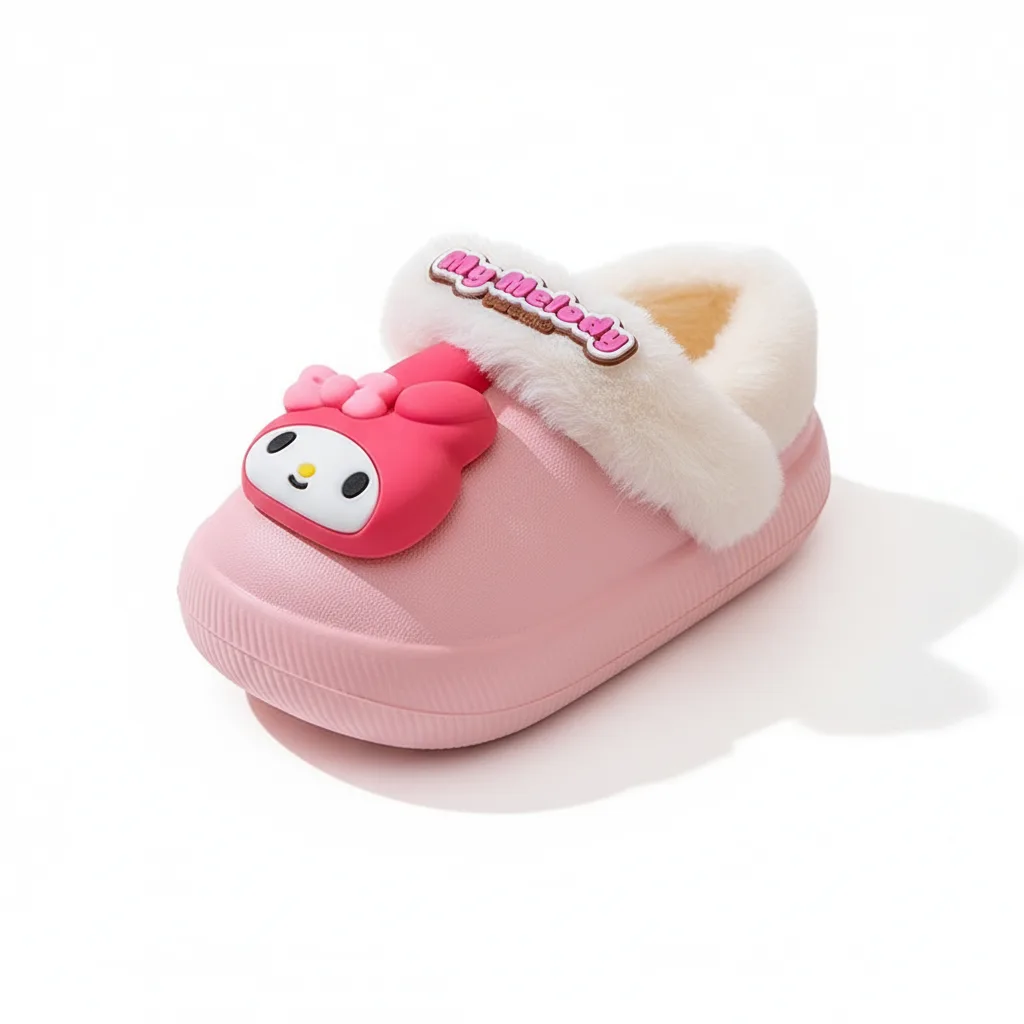 Домашние тапочки для детей Sanrio, фиолетовый Kuromi — фото 4