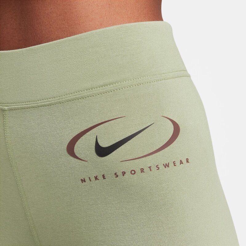Tight w nsw lggng hr prnt swsh Nike, зеленый — фото 4