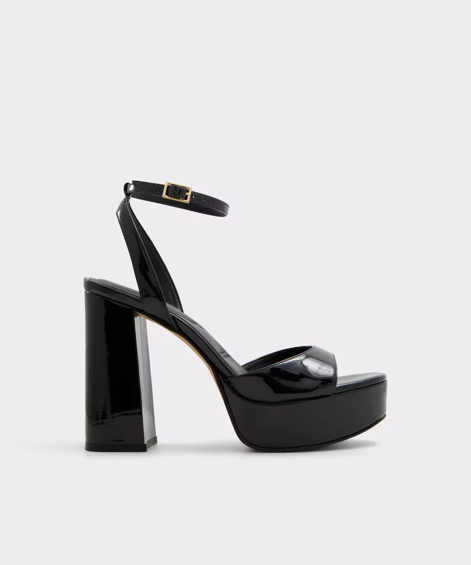 

Женские босоножки на каблуке с круглым носком Aldo, черный