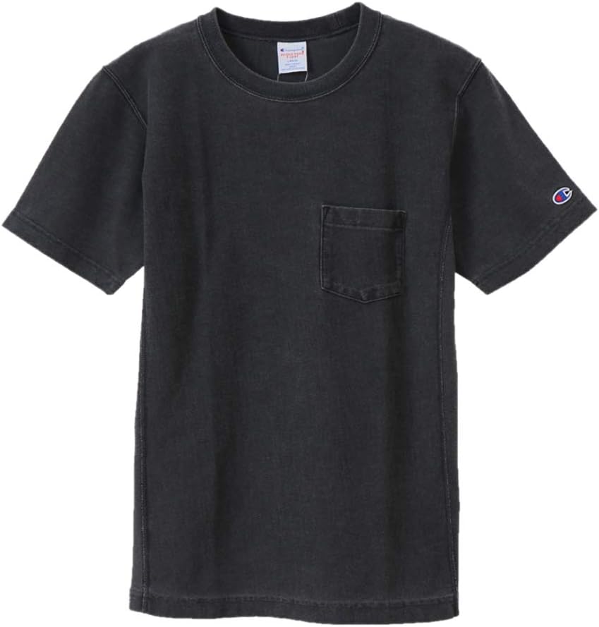 

Мужская футболка Champion C3-P320 с коротким рукавом, 100% хлопок, 257 г, черная, с карманами