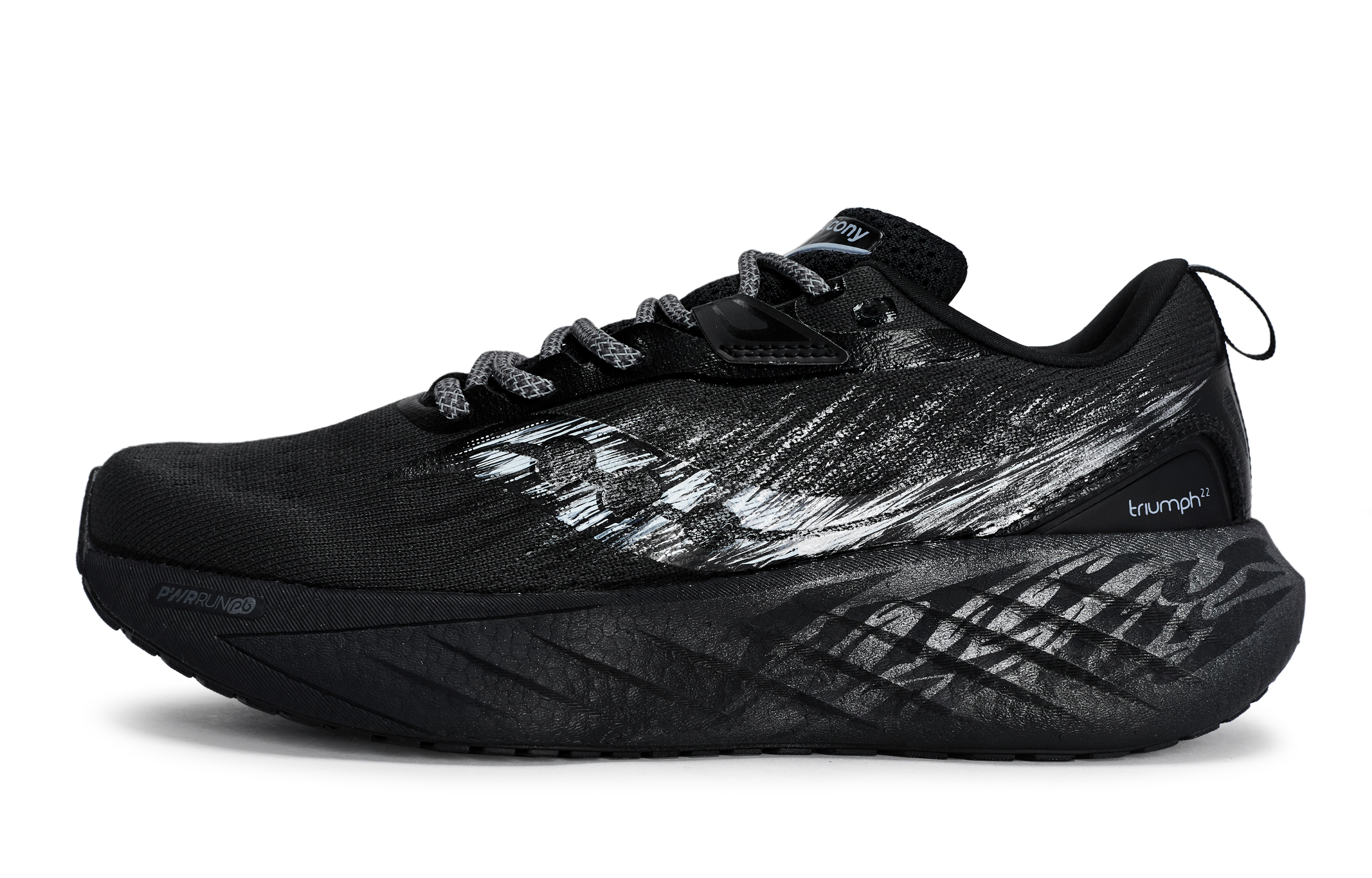 

Saucony TRIUMPH Victory 22 Low top Training Long Distance Running Sprint Running Shoes мужские черные серебристые