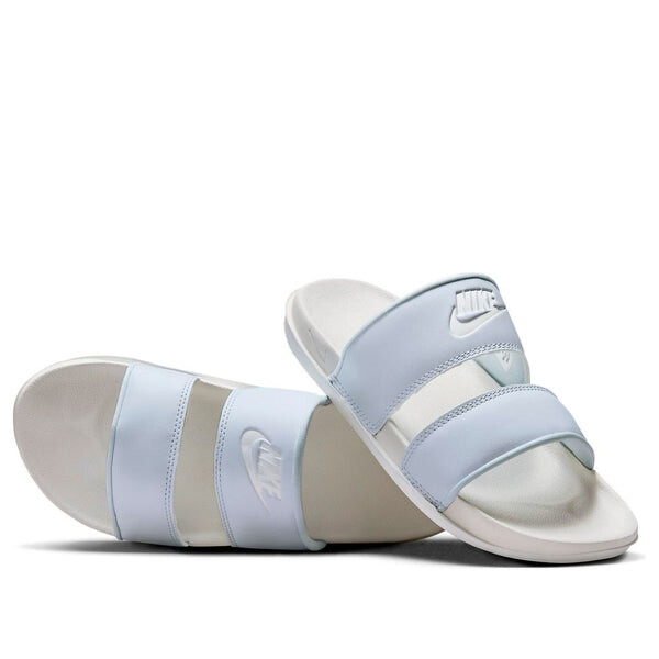 Тапочки offcourt duo slide 'pure platinum sail' Nike, мультиколор