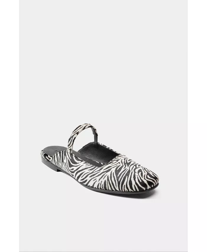 Кожаные балетки Mara Zebra от Dante Dante, мультиколор