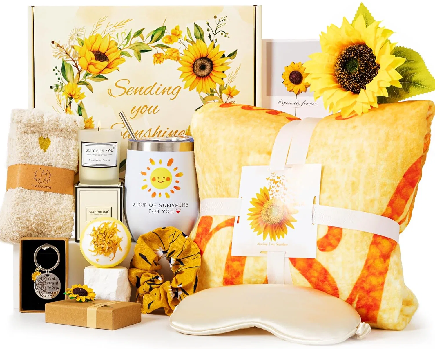 Подарочный набор для женщин Sunflower Pampering Gifts Smokfon, Yellow