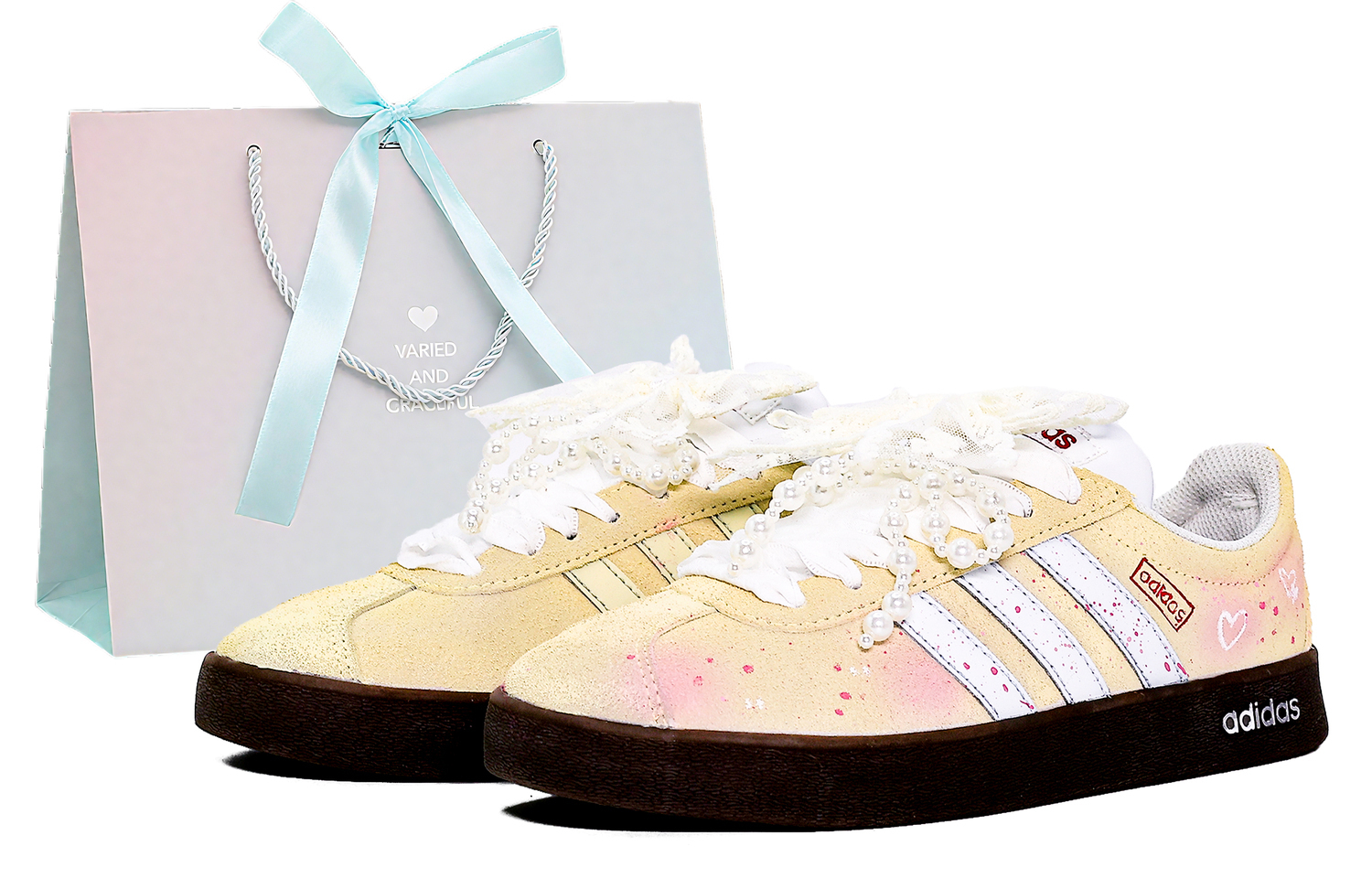 

Adidas Vl Court Classic Cushioning, износостойкие низкие немецкие армейские кроссовки Unisex кремово-желтые