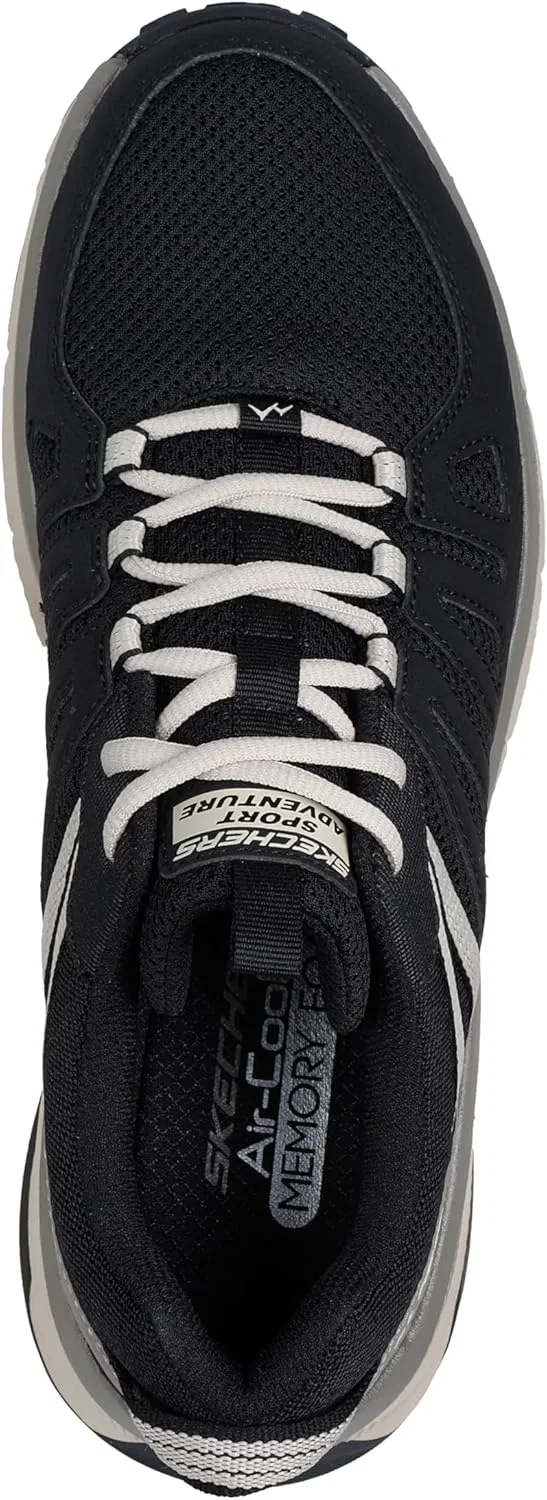 Мужские кроссовки Skechers Switch Back Venture Seeker, Black Synthetic Textile Taupe Trim — фото 2