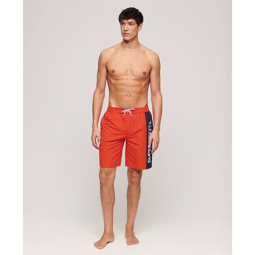 Шорты для плавания Superdry Sportswear Logo 19´´ Swimming Shorts, красный — фото 4
