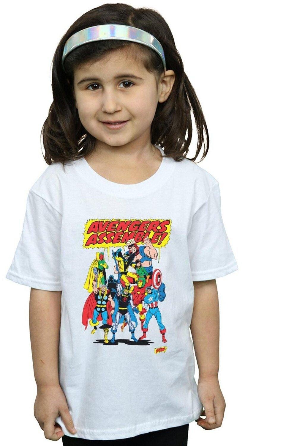 

Хлопковая футболка «Мстители» Marvel Comics, белый
