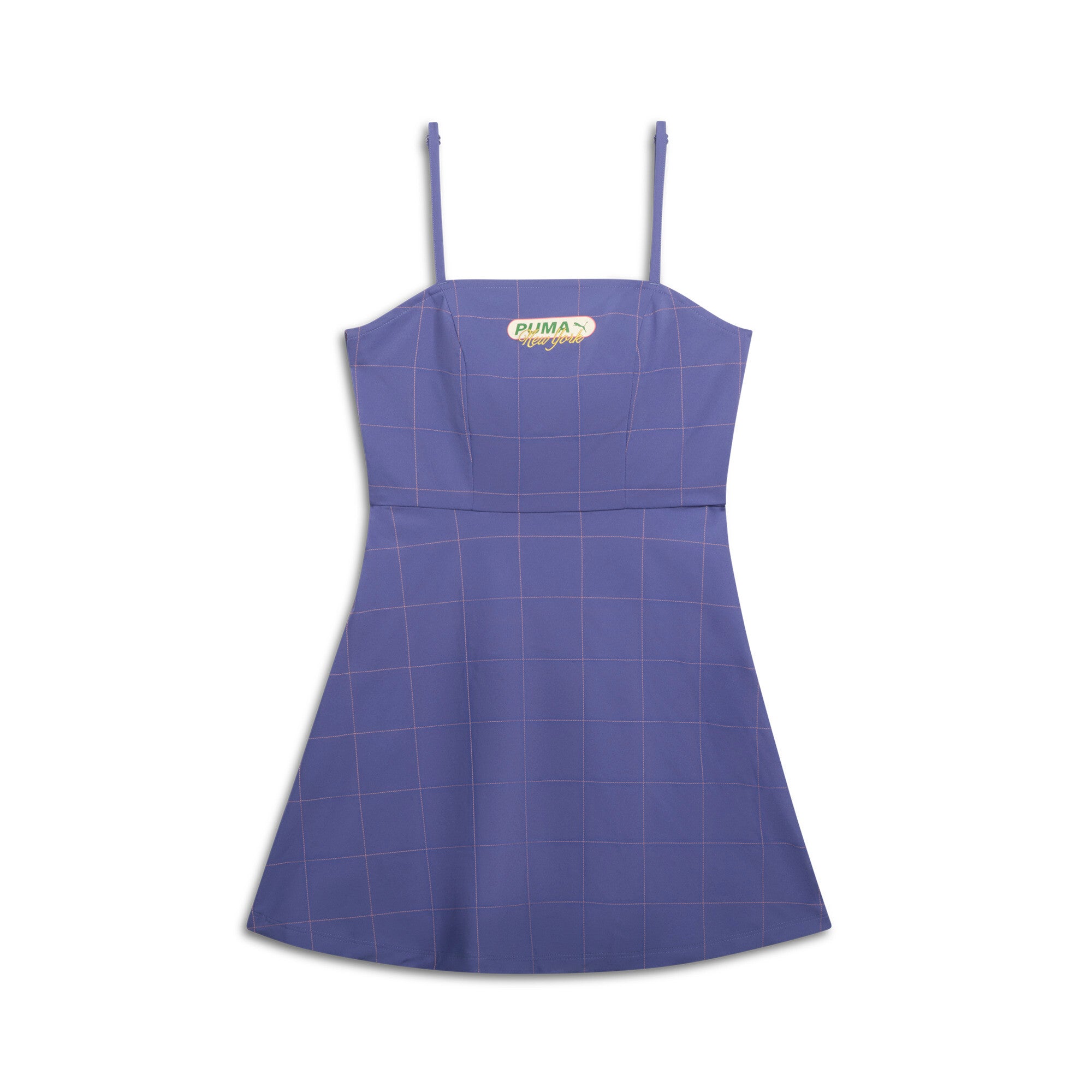 

PUMA Women's Wardrobe Essentials Bright Lights NYC Расклешенное короткое платье, цвет blue crystal