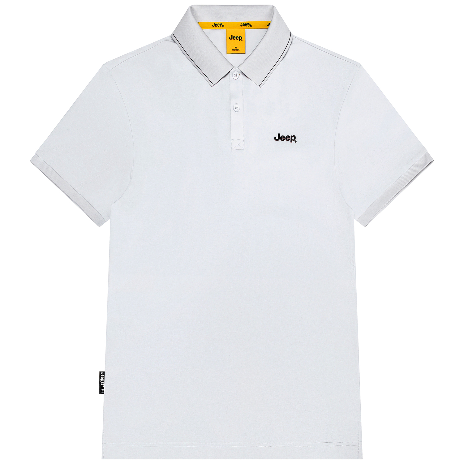 

Jeep Футболка поло унисекс Gray [Quick Dry Moisture Absorption 7A Antibacterial] с воротником поло, тонкая, прямого кроя