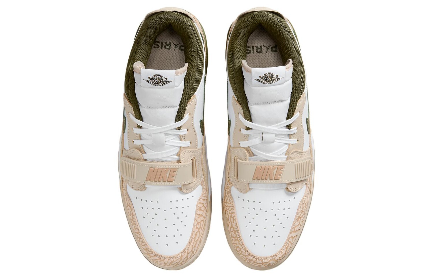 Мужские баскетбольные кроссовки Jordan Legacy 312 Vintage, Sanddrift/белый/грубый зеленый — фото 4