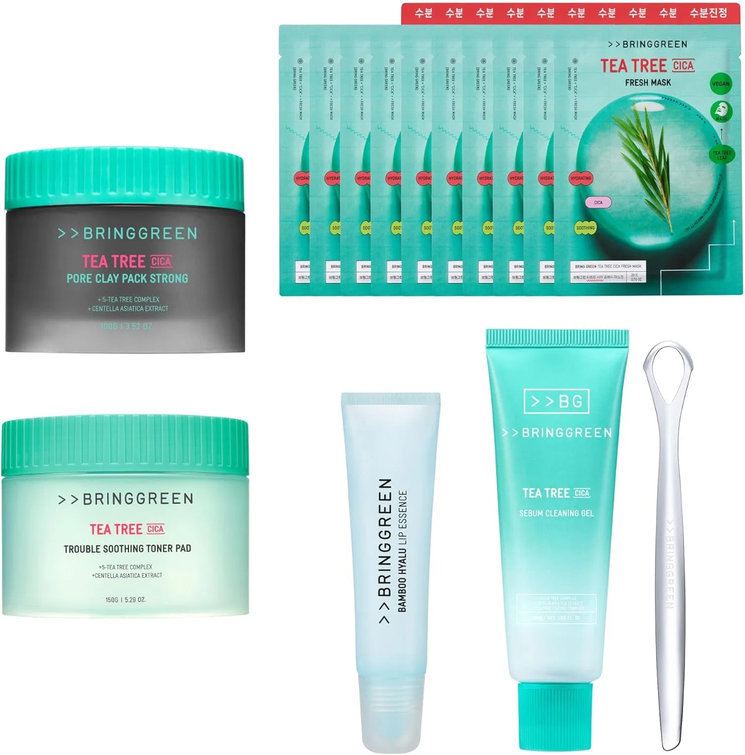 Набор для ухода за губами и кожей BRING GREEN Lip Essence Special Set