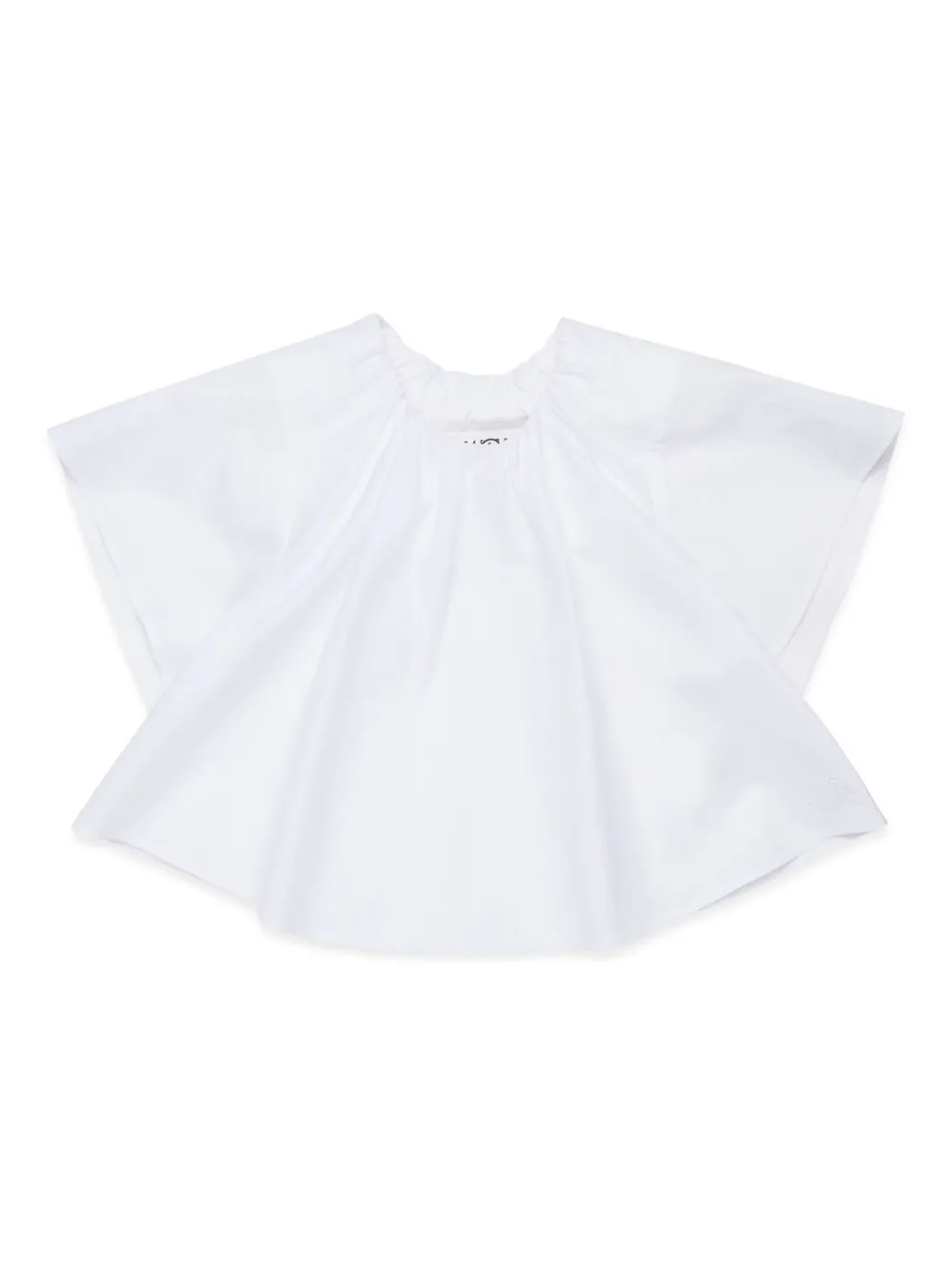 

Блузка с принтом MM6 Maison Margiela Kids, белый