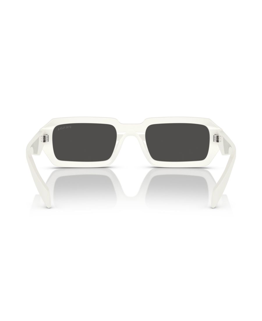 Женские солнцезащитные очки Symbole Geometric, PR A12S PRADA, White — фото 4