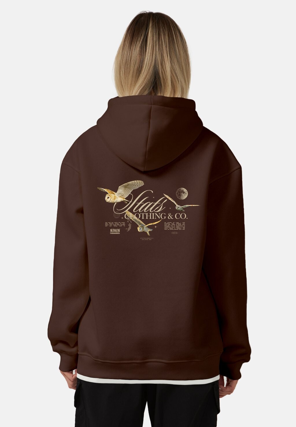

Толстовка GOLDENOWL OVERSIZED Stats, цвет brown