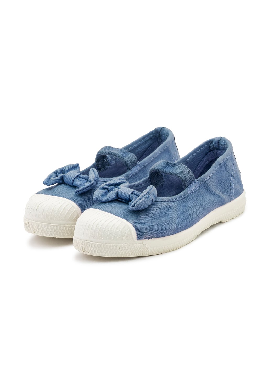 Балетки с ремешком на щиколотке OLD PALOMAR - Baby shoes Natural World, светло-голубой — фото 2