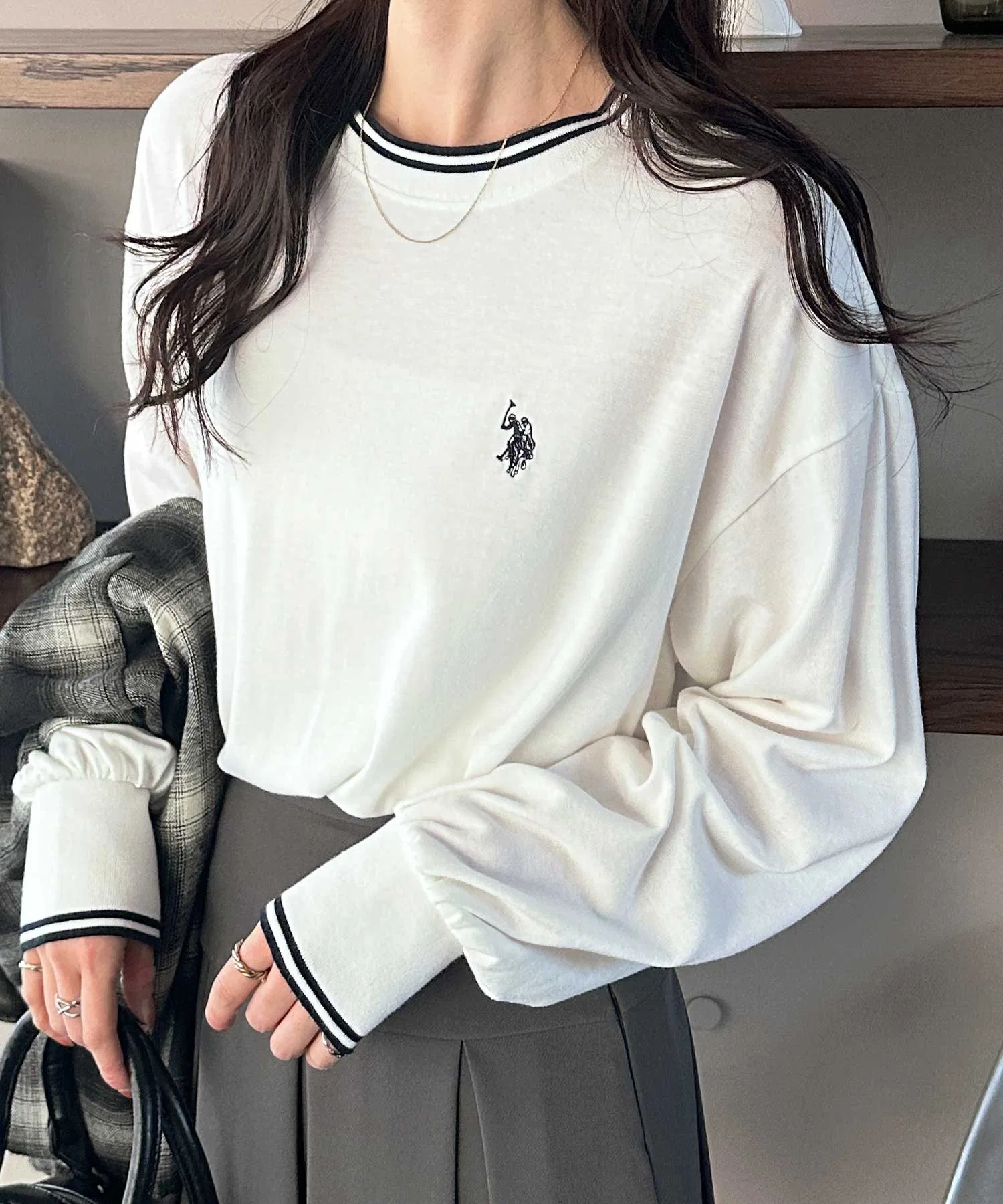 Унисекс футболка с длинным рукавом U.S. POLO ASSN. — фото 2