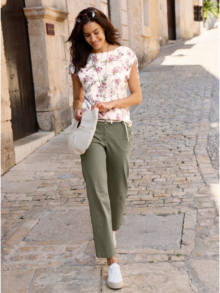 

Рубашка с короткими рукавами с принтом шампанского и гортензии WITT WEIDEN